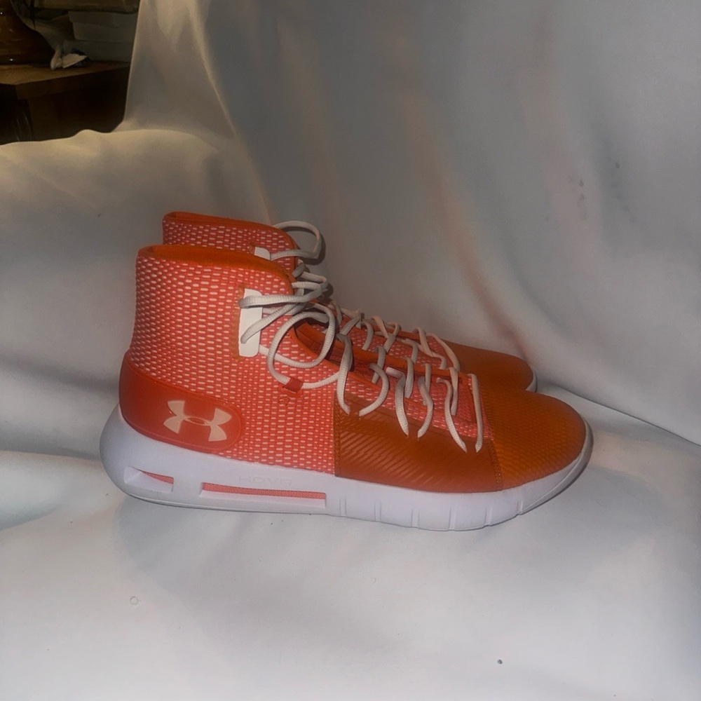 Under Armour mens Hovoc Orange High-Top Sneakers